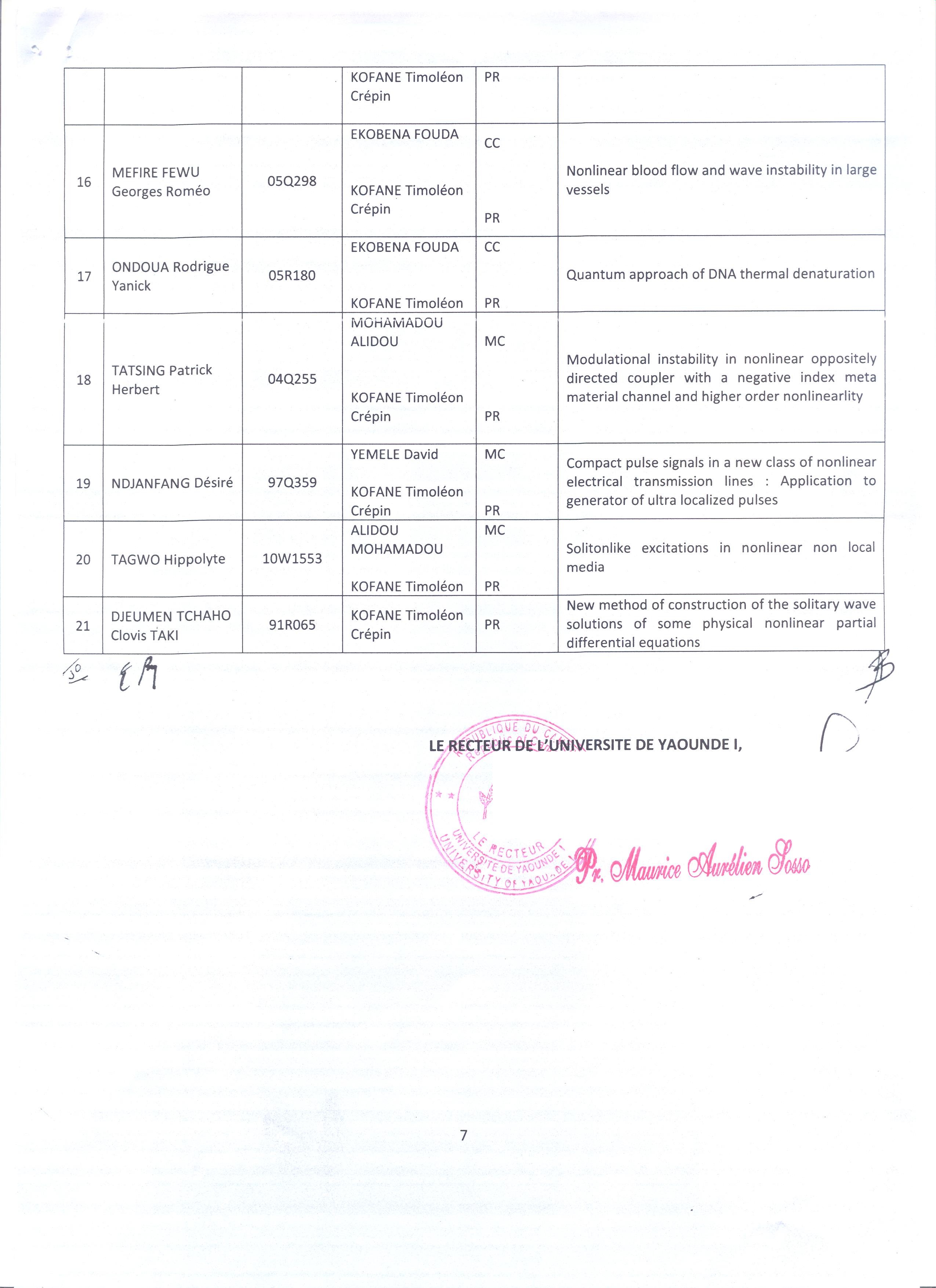 Decision N° 16-0176 / UYI / VREPDTIC / DAAC / DEPE / SDP / CRFDSTG