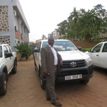 Vehicule du Coordonnateur et son Chauffeur au CETIC