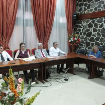 Equipe de la mission d&amp;amp;quot;évaluation de la CTI de l&amp;amp;quot;ENSP à salle des du Rectorat deL&amp;amp;quot;Université de Yaoundé I