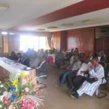 Séance de travail à la salle des Actes de l&amp;#039;ENSP avec les membres 