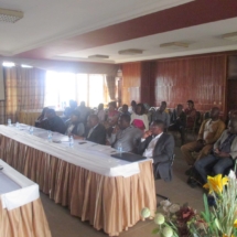 Séance de travail à la salle des Actes de l&amp;#039;ENSP avec les membres 