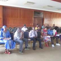Séance de travail à la salle des Actes de l&amp;#039;ENSP avec les membres 