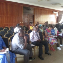 Séance de travail à la salle des Actes de l&amp;#039;ENSP avec les membres 