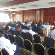 Séance de travail à la salle des Actes de l&amp;#039;ENSP avec les membres 