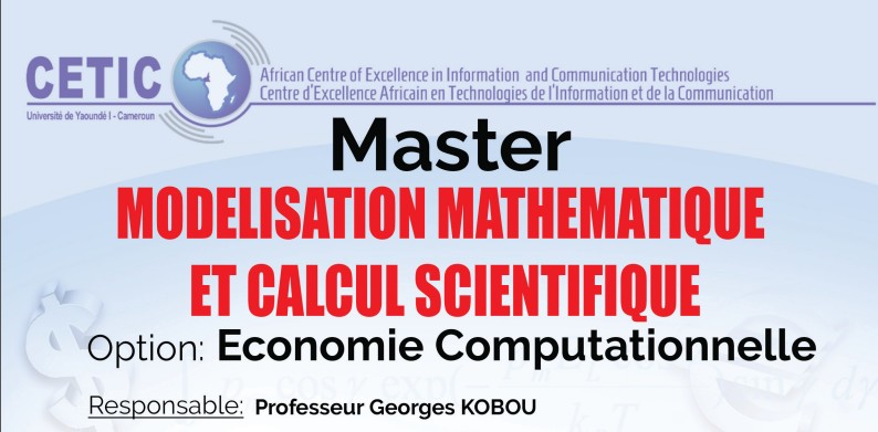 Soon a report on the Master in Mathematical Modeling and Scientific Computation (MMCS): Computational Economics